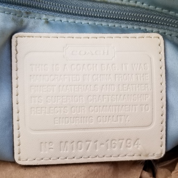 Coach Kristin Embossed Metallic Python Bag - Picture 4 of 6